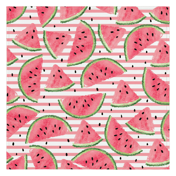 Qzaxky Watermelon Cloth Napkins Set of 4, Soft Square Dinner Napkins Cloth Washable Reusable Table Cloth Napkin for Kitchen Dining Party Weddings Tabletop Decoration 20x20 Inch