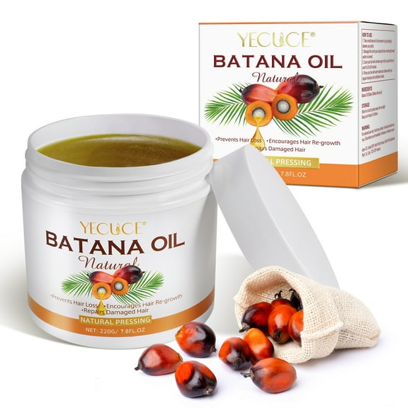 Yecuce Raw Batana Oil,Batana Oil for Hair 4.2 oz,100% Pure Batana Oil for Repair Damaged Hair,Nourishing Moisturizing Conditioner