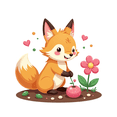 thumbnail image 5 of cartoon Fox Theme Stickers, Waterproof Fox Theme Sticker for Water Bottle Laptop Phone Cases Planner Skateboard Luggage Helmet Party Favor Decor, Ideal for Adults Teens Teacher Rewards, 5 of 9