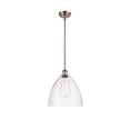thumbnail image 5 of 516-1S-BK-GBD-121 Innovations Lighting Bristol Glass - 1 Light Mini Pendant In Industrial Style-12.75 Inches Tall and 12 Inches Wide-Matte Black, 5 of 7