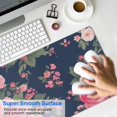 thumbnail image 4 of Long Mouse Pads for Desk,Pioneer Flower Floral Print Pattern Desk Mats on Top Of Desks, Desk Mouse Pad Extra Large with 3mm Non-Slip Base and Stitched Edge for Gaming,Office,Work,Home 31.5"x11.8", 4 of 6