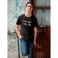 thumbnail image 2 of I Love You Heart Secret Message Graphic Quote Men Black T-Shirt, Male Medium, 2 of 4