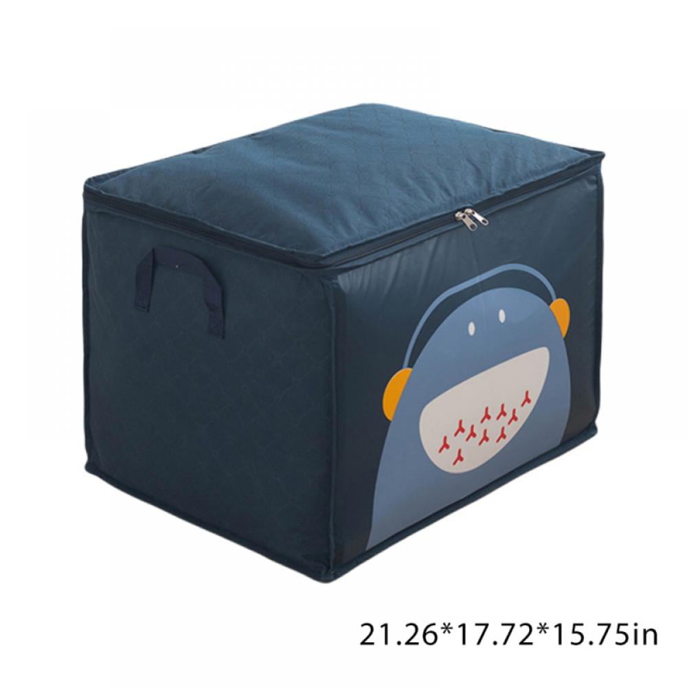 dust-Proof and Insect-Proof Durable Suitable for Childrens Room to Store Toys with flip Cover Strong Load-Bearing Capacity Foldable Storage Box Washable etc Blankets Clothing