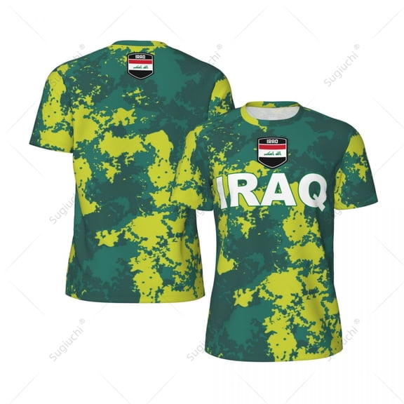 Unisex Iraq 3D Printed T-shirt Fans Mesh tshirt For Running Bike Soccer Tennis Fitness Sports Exclusive