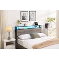 thumbnail image 4 of Storage Headboard Queen Bed Frame - Solid & Stable, Charging Station Included, Easy Assembly, 4 of 10