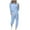 Blue, variant on Wlynlyn Sweatsuits for Women 2 Piece Outfits Casual Long Sleeve Tops Drawstring Jogger Sweatpants Lounge Matching Sets