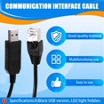 thumbnail image 4 of Cable USB A RJ45 con Chip FT232RL, Puerto Serie RS485, Cable de Actualización de Datos IFD6500, Cable de Interfaz de Comunicación A, 4 of 9