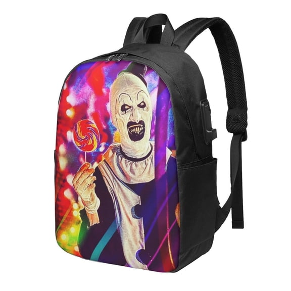 Terrifier Backpack Large Laptop Bookbag with usb Charging Port College Travel Hiking School Computer Daypack Rucksack