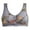 Blue, variant on Tumotour Front Open Bras For Women Button No Steel Ring Lace Pattern Wirefree Closeure Nursing Middle-Aged And Elderly Underwear Printed Oversized Push Up Lactation Open Seamless Daily Bra