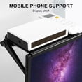 thumbnail image 1 of maskred Plastic TV Top Shelf Screen Storage Bracket Rack L 11.81x4.45 inch White L 11.81x4.45 Inch 1Set, 1 of 6