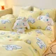 thumbnail image 5 of Sanrio Cinnamoroll My melody Kuromi, nueva y creativa sábana de algodón con estampado de dibujos animados para niños y funda de edredón, juego de tres piezas, 5 of 5