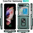 thumbnail image 2 of Case for Flip 5 Case for Galaxy Z Flip 5, with Stand,Liquid Silicone Case,Shockproof Slim Phone Case Samsung Galaxy Z Flip 5 Case-Ink Green, 2 of 12