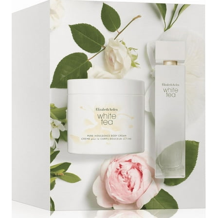 White Tea By Elizabeth Arden 2 Pieces Gift Set 3.4 oz Edt Spray  13.5oz Body Cream