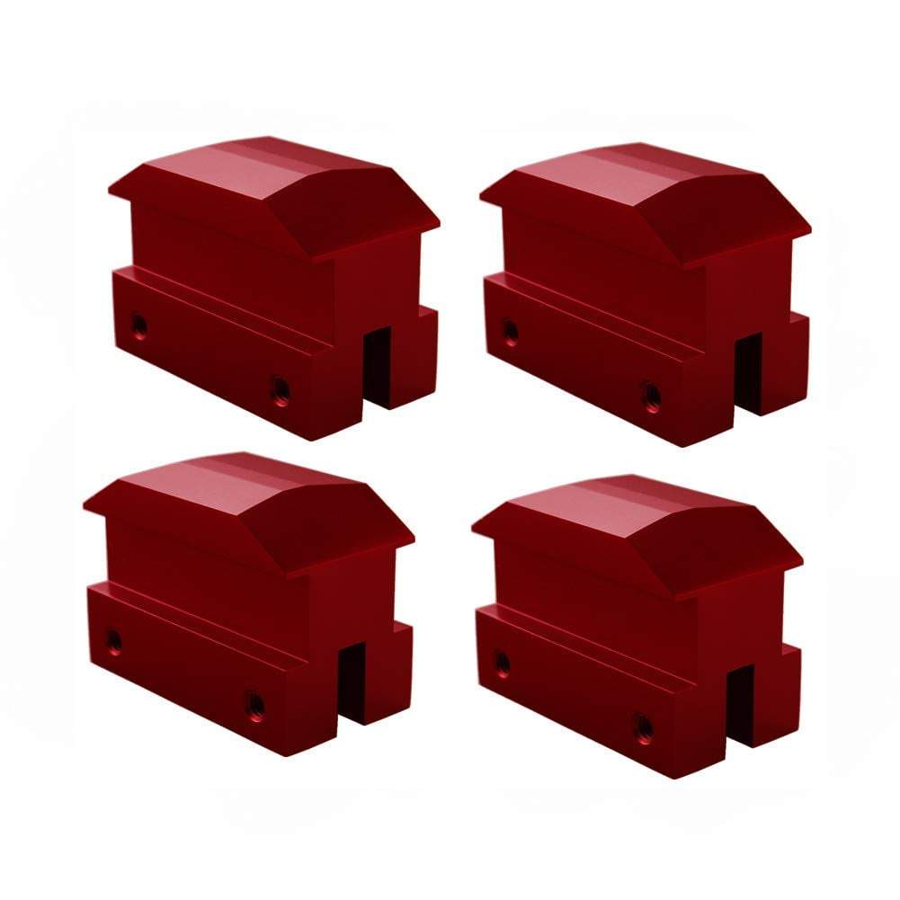 Dewhel Lift pads Jack Pad Billet Anodized Red Aluminum Floor Jack bolt on Jack Points For 6th