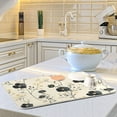 thumbnail image 6 of Yayeee Dish Drying Mat for Kitchen Counter Ultra Absorbent Easy Clean Pad 24x18", Small Black Flowers, 6 of 7