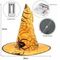 thumbnail image 3 of Luces de bruja LED decoraciones de Halloween, 8 piezas de sombrero de bruja brillante colorido con control remoto, luces de cadena de Halloween de bruja impermeables multicolores, 3 of 5