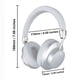thumbnail image 3 of Auriculares Bluetooth Auriculares inalámbricos Auriculares inalámbricos Bluetooth de diadema Batería de larga duración Reducción de ruido HiFi Auriculares plegables con auriculares Bluetooth, 3 of 9