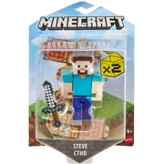 Minecraft Biome Builds Steve Figure, 3.25-inch Scale with Accessory