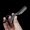 Black, variant on Professional Straight Edge Barber for Razor Haircut Beard Shaving Tool Manual Depilation Razors Hairdresser Trimming Blades Replaceable