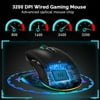 JCXAGR Type-C Ergonomic Mice 4 Backlight Modes Up To 3200 DPI RGB Wired Gaming Mouse