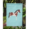 thumbnail image 3 of Carolines Treasures BB8081GF Pinto Cheval Bleu Check Drapeau Jardin Taille, 3 of 3