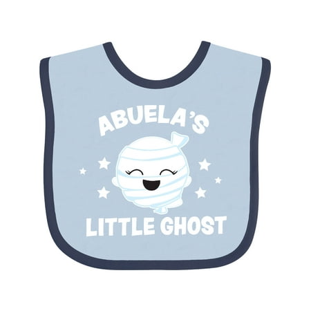 

Inktastic Cute Abuela s Little Ghost with Stars Gift Baby Girl Bib