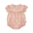 thumbnail image 2 of Modern Moments by Gerber Baby Girl Bubble Romper with Ric-Rac and Tights Outfit Set, 2-Piece, 0/3 Months - 24 Months, 2 of 10