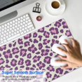 thumbnail image 4 of Long Mouse Pads for Desk,Light Green and Purple Of Leopard Print Desk Mats on Top Of Desks, Desk Mouse Pad Extra Large with 3mm Non-Slip Base and Stitched Edge for Gaming,Office,Work,Home 35.4"x15.7", 4 of 6
