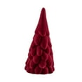 thumbnail image 2 of Luzkey Christmas Tree Made of , Christmas Tree Statue for The Table, Red Flocked Christmas Tree for The Fireplace, Mantelpiece for Outdoor Use for Layered 7.5x15.5cm, 2 of 8