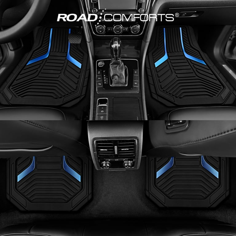 Heavy Duty Rubber Floor Mats, Blue, 4-Piece photo 7