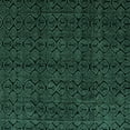 thumbnail image 1 of Ahgly Company Machine Washable Indoor Square Abstract Turquoise Blue Modern Area Rugs, 4' Square, 1 of 4