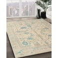 thumbnail image 2 of Ahgly Company Indoor Square Abstract Desert Sand Beige Oriental Area Rugs, 8' Square, 2 of 6