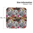 thumbnail image 2 of KLL Drink Coasters Set Square of 4,PU Leather Absorbent Coasters Set Decorative Coffee Cup Coasters Housewarming Gift for Home Decor-Cute Dogs Puppy1, 2 of 5