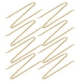 thumbnail image 3 of 8 Uds cadena curvada hebilla ovalada fresada de 8 lados 1 metro cadena decorativa artesanal para accesorios de joyería oro, 3 of 8