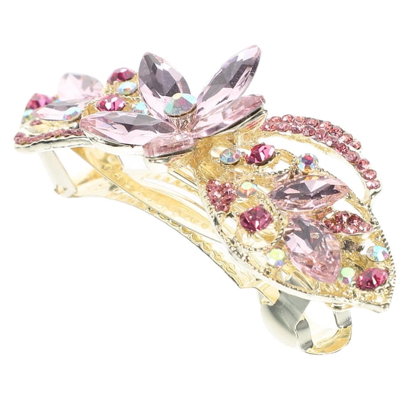 LOLIPPYY Elegant Rhinestone Hair Barrette Set for Banquets and Special Occasions, 1 Piece