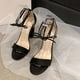 thumbnail image 4 of Amzcrzy Zapatos de mujer,Zapatos de mujer,Zapatillas de mujer, Sandalias informales de verano con punta abierta para mujer, con cordones, de color liso, de tacón alto y grueso. Sandalias Mujer Zapati, 4 of 5
