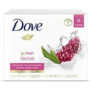 Dove Go Fresh Beauty Bar, Pomegranate And Lemon Verbena 4 Oz, 8 Bar