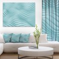 thumbnail image 1 of Fractal Rippled Blue 3D Waves - Abstract Canvas Art Print, 1 of 3