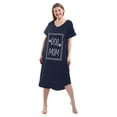 thumbnail image 5 of FEREMO Nightgown for Women Plus Size Long Sleepwear Printed Comfy Sleep Shirts 3 Pack (1X), 5 of 7