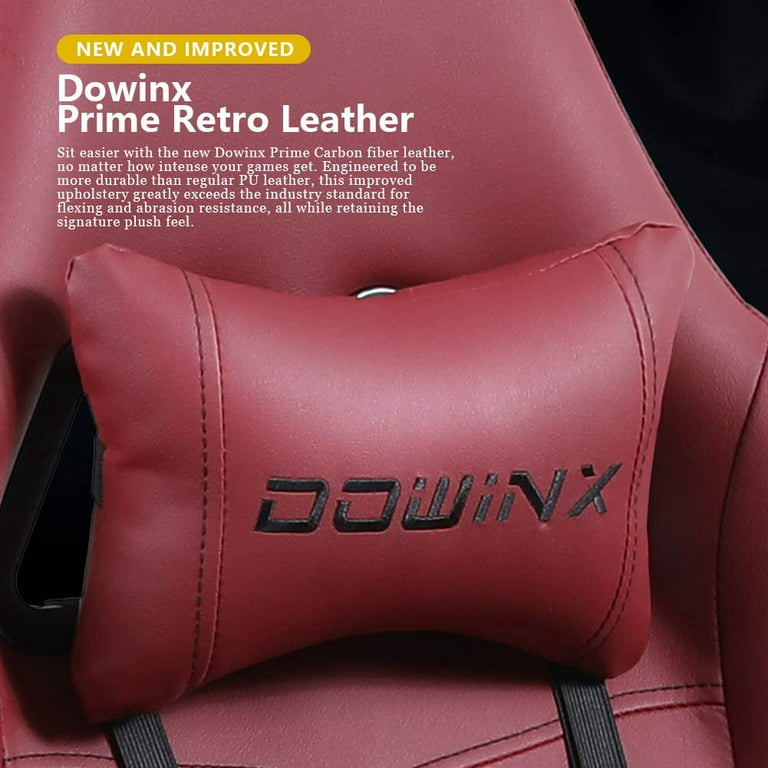 Dowinx Gaming/Office PC Chair with Massage Lumbar Support, Vintage