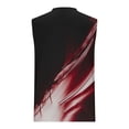 thumbnail image 4 of BADHUB Workout Tank Topsssss for Men Ray Printed Graphic Sleeveless Muscle Shirts Cut Off Graphic Tee Clearance RedL, 4 of 5