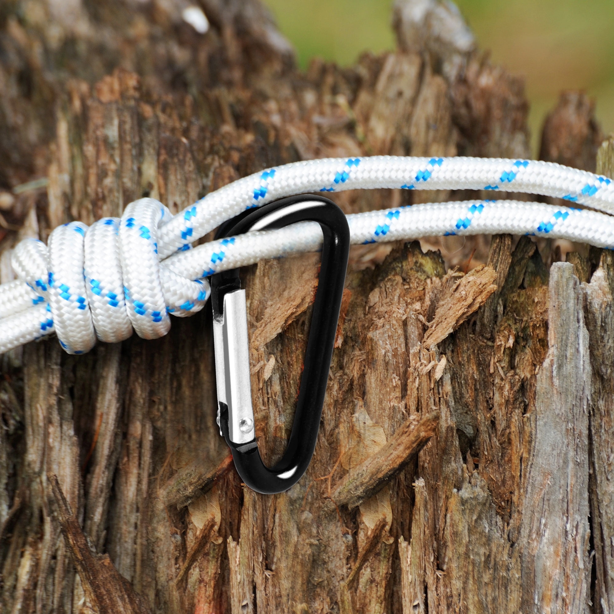 Unique Bargains 10PCS Carabiner Clips Spring Snap Hooks Metal Carabiner Hanging Buckle