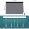 thumbnail image 4 of NAWAY Premium Outdoor Roller Shade, 8FT X 6FT Patio Roll Up Blinds with Valance, Gray, 4 of 7