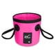 thumbnail image 1 of Yuarrent Cubo de agua plegable de PVC, resistente al agua, lavabo, senderismo, de coches, contenedor organizador con asa, accesorios Pescar Rosa 20L Yuarrent OD022092-10, 1 of 6