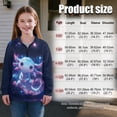 thumbnail image 7 of Uorisanigo Cute Axolotl Girls Half Zip Pullover Sweatshirt Oversized Quarter Zipper Cropped Sweatshirt Fall Fashion Long Sleeve Pullover Shirts Top for Sports and Daily Wear, 7 of 7