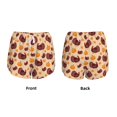 thumbnail image 6 of Uemuo Thanksgiving Turkey and Pumpkin Pattern Women's Athletic Shorts High Waisted Running Shorts with Liner Pockets Gym Elastic Workout Shorts-XX-Large, 6 of 9