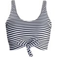 thumbnail image 1 of HSHDLDF Women's Retro 50s Plaid Pattern Polka Dot Halter Molded Soft Pads Vintage Bikini Swimsuits Tops, 1 of 7