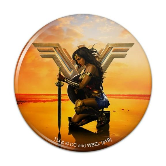 Wonder Woman Movie Poster Kitchen Refrigerator Locker Button Magnet