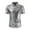 Mens Shirts Silver, variant on Mens Shiny Metallic Sequin Stretchy Short Sleeve Button Down Shirts for 70s Disco Party