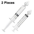 thumbnail image 1 of 2pcs Baby Needle Tube Nasal Irrigator, Reusable Silicone Infant Nose Cleaner Rinsing Tool Soften Nasal Scab For Kids, 1 of 4